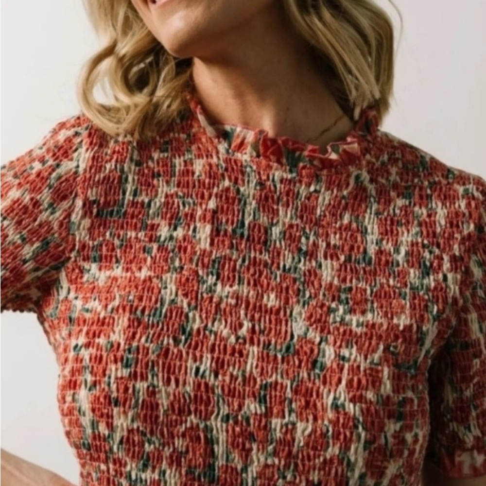 Baltic Born Medium Suzette Smocked Midi Dress - Picture 3 of 7